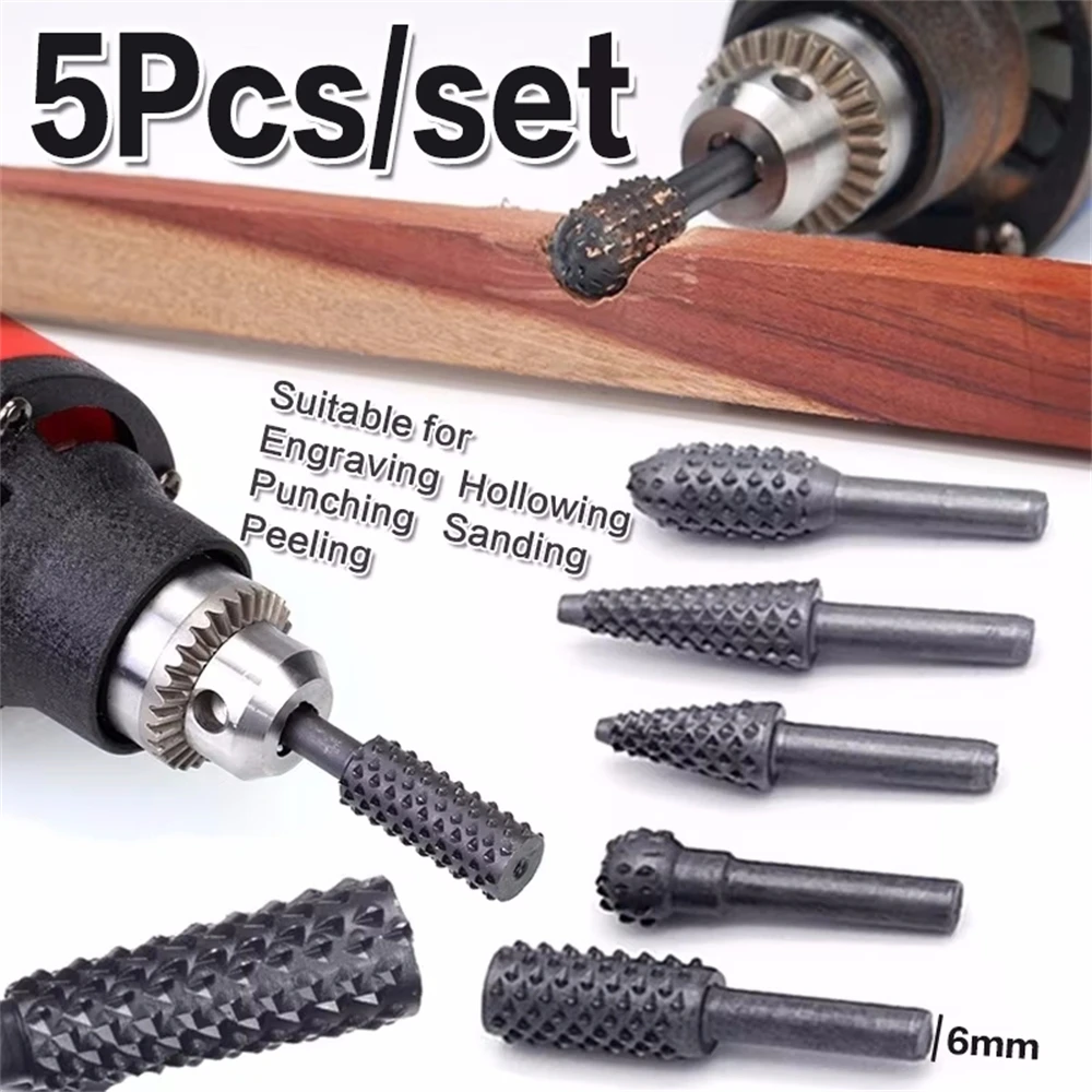 Woodworking Rasps And Files - 5 buah File kerajinan putar File