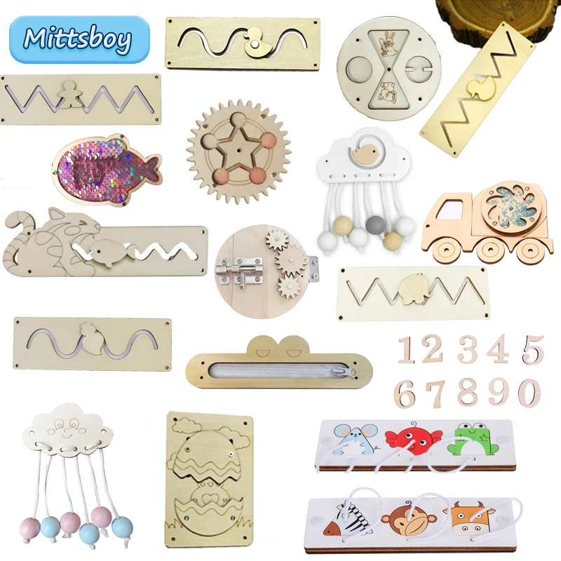 Woodworking Kids Toys - DIY Papan Sibuk Mainan Pendidikan Montessori
