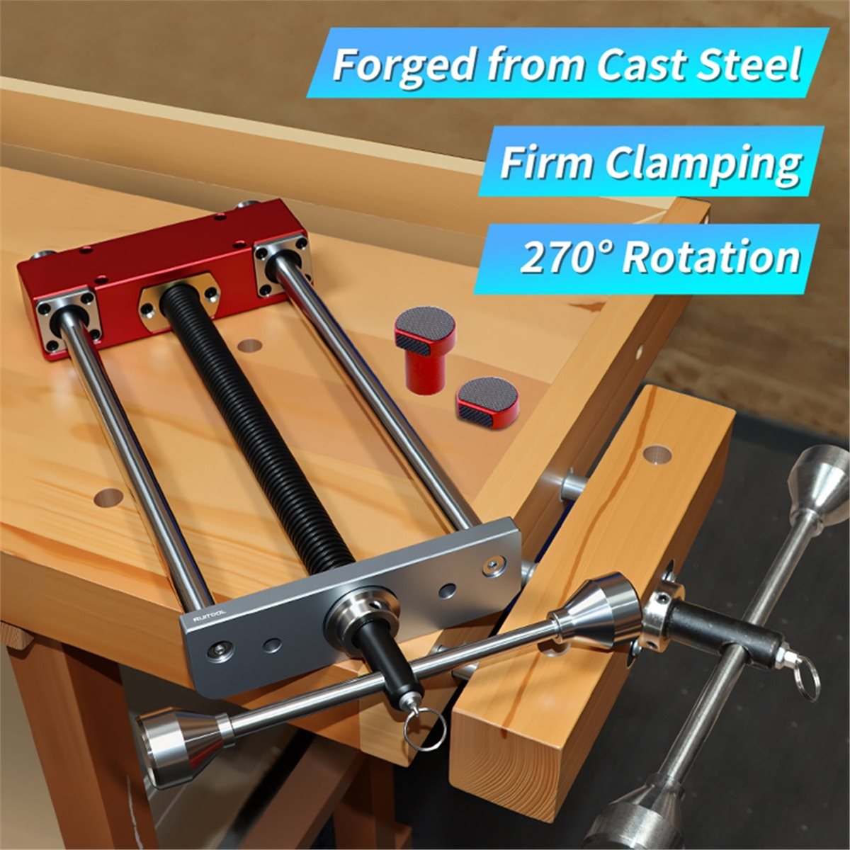 Woodworking Front Vise - Set Penjepit Meja Kerja DT35BG Workbench