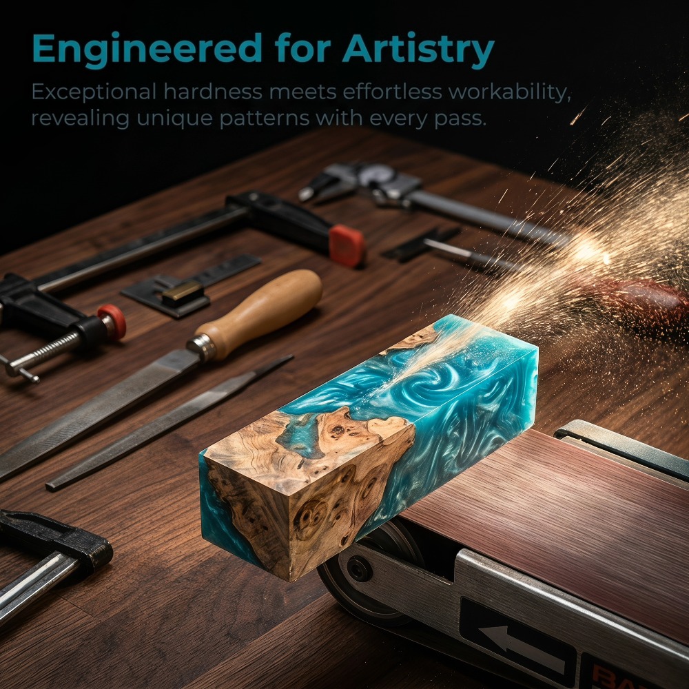 Woodworking Epoxy - Bahan Gagang Pisau Kustom dari Kayu