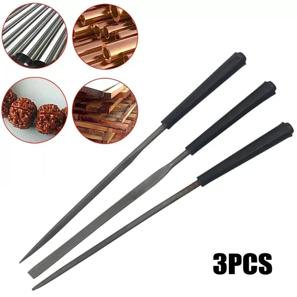 Woodworking Rasps And Files - Set Kikir Jarum 3 Buah, Kikir