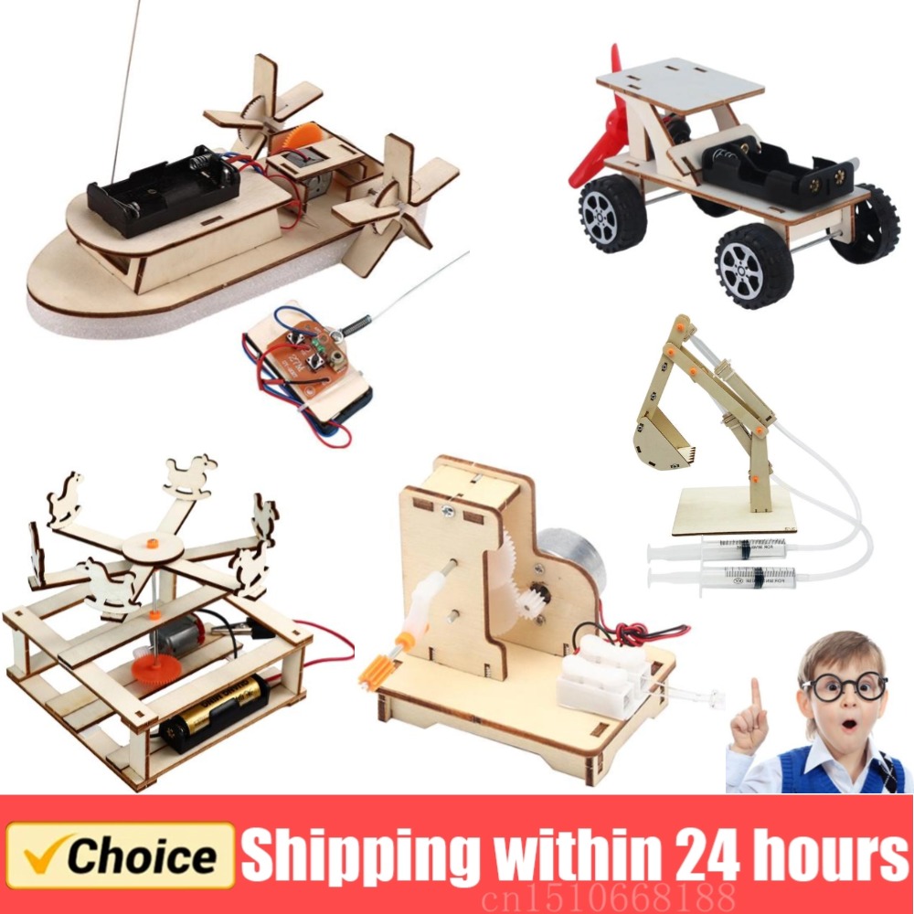 Woodworking Kids Toys - Model perahu DIY mainan sains anak