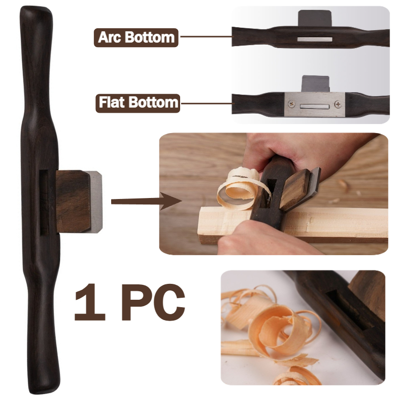Spokeshave Flat - Planer Kayu Bulat Pipih 265mm dengan
