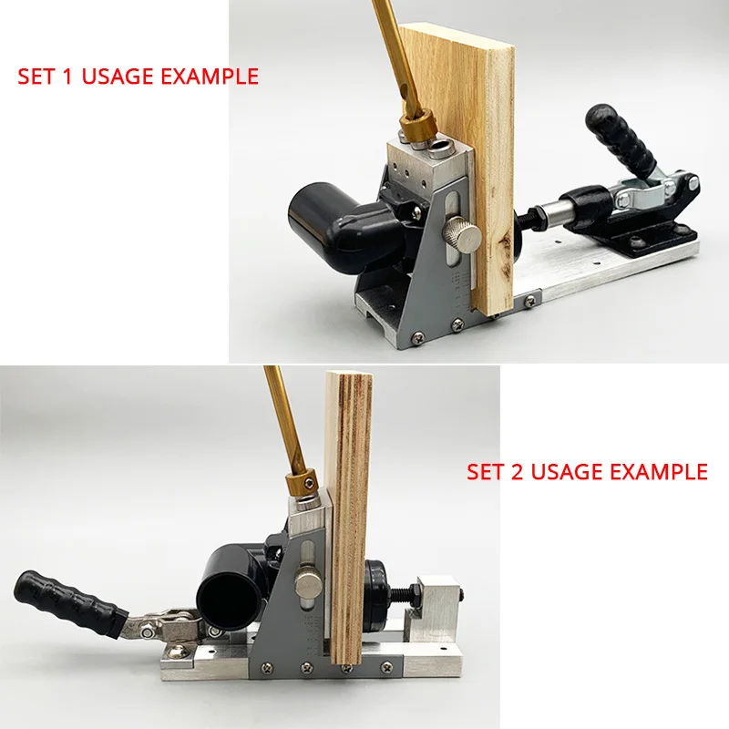 Pocket Hole Drill Guide Jig Ki - Woodworking Dust Collection ulasan dan harga