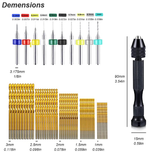 Set Bor Tangan Mikro Mini Pin  - Woodworking Front Vise ulasan dan harga