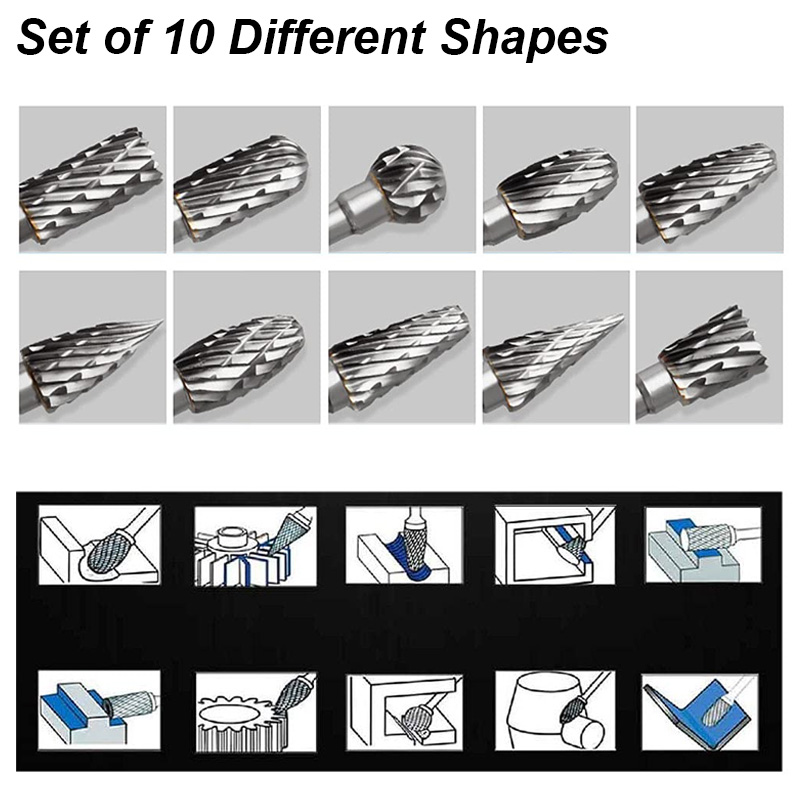 Set Mata Bor Tungsten Carbide  - Woodworking Rasps And Files ulasan dan harga