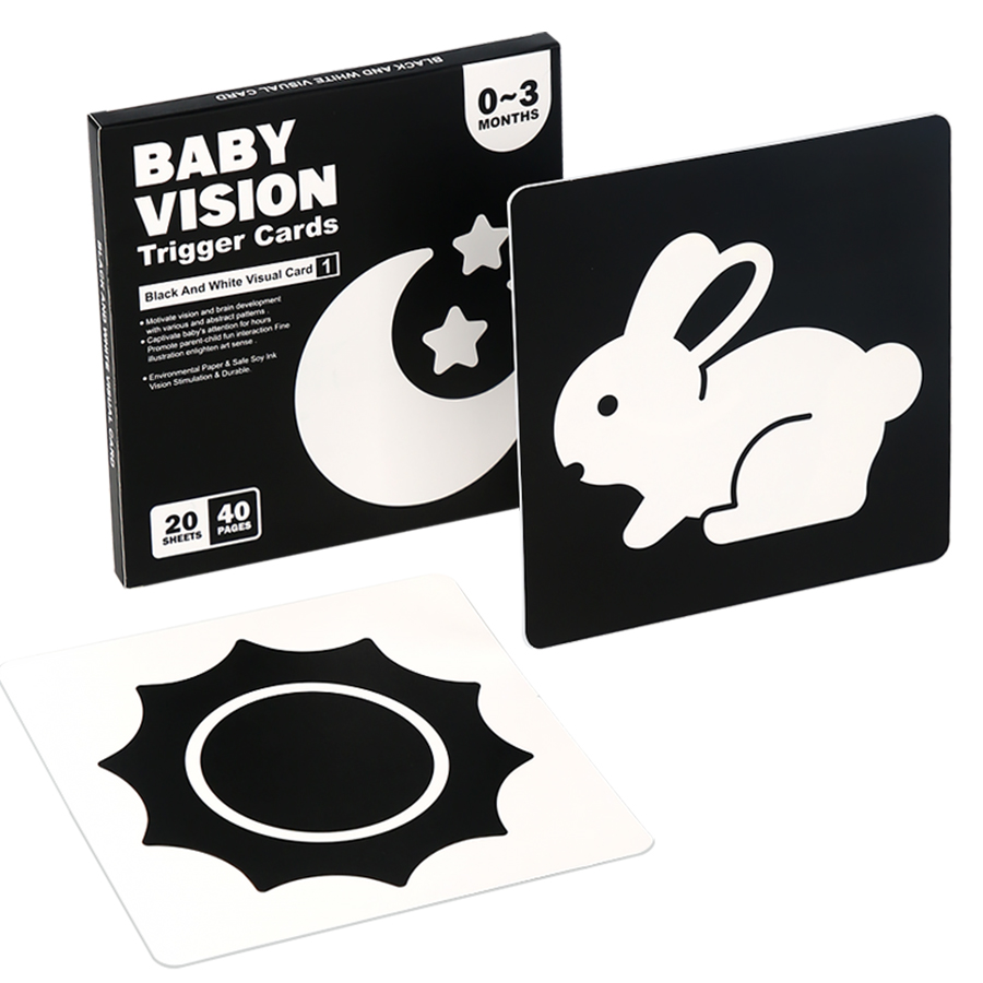 Kartu stimulasi Visual bayi mo - Woodworking Kids Toys ulasan dan harga