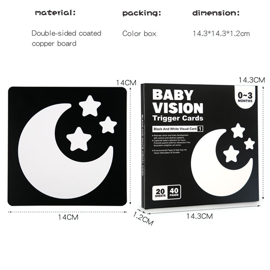 Kartu stimulasi Visual bayi mo - Woodworking Kids Toys ulasan dan harga
