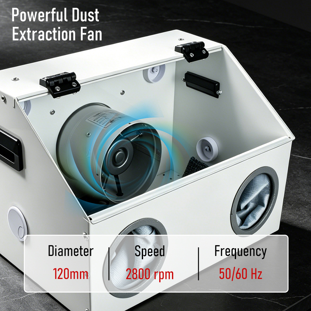 Kotak Debu Poles 220V, Kotak P - Woodworking Dust Collection ulasan dan harga