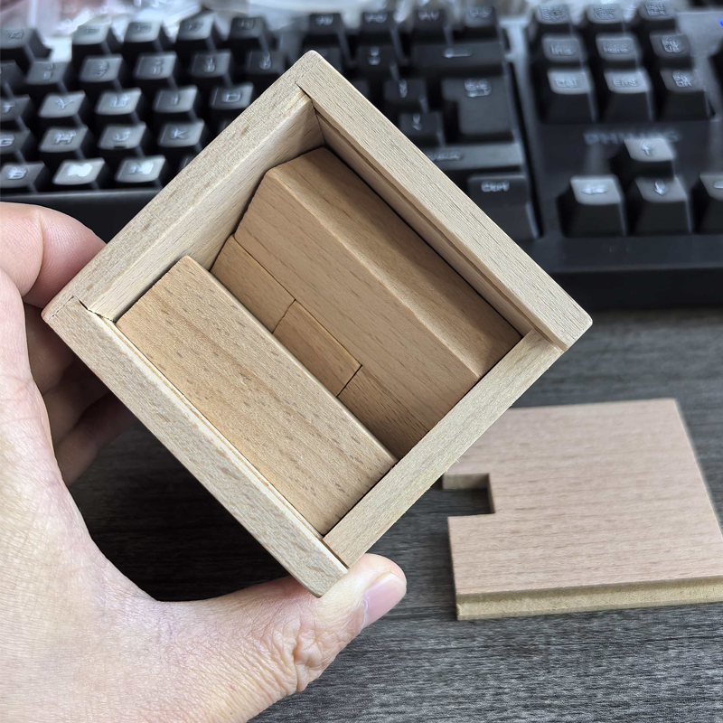 Kotak Puzzle Kayu Penempatan B - Woodworking Kids Toys ulasan dan harga