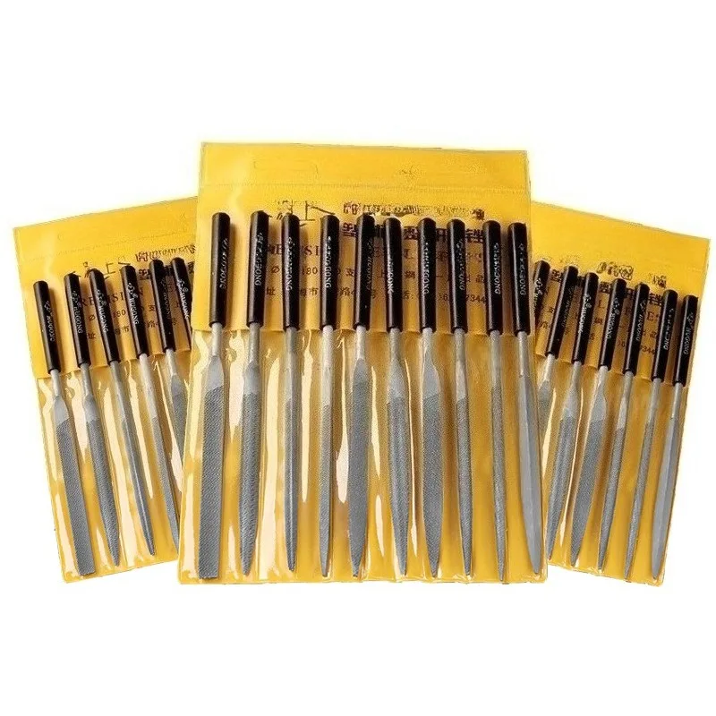 10pcs/set Set Kikir Jarum Loga - Woodworking Rasps And Files ulasan dan harga