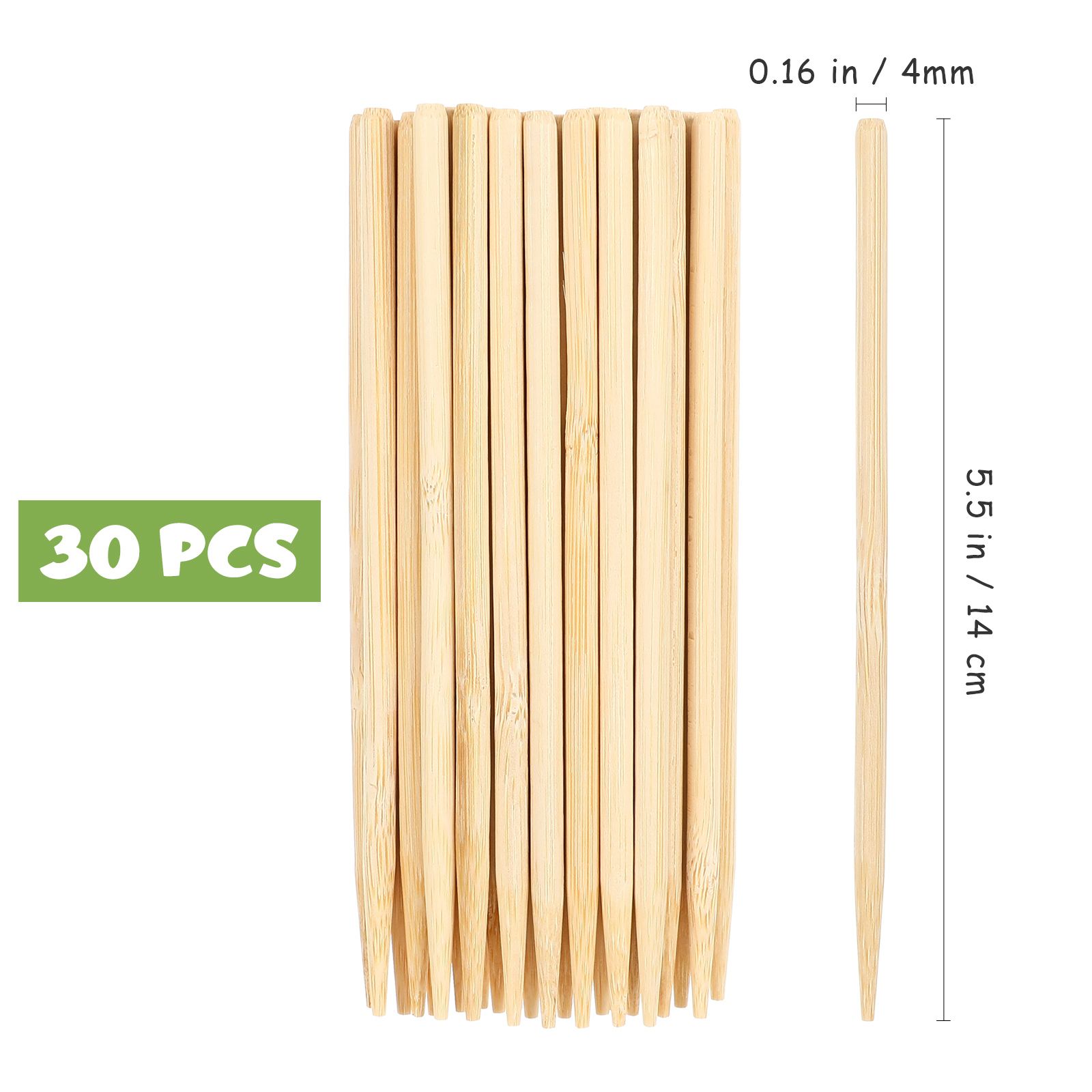 30 Buah Stik Lilin Pena Bambu  - Woodworking Kids Toys ulasan dan harga
