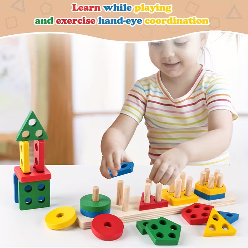 Permainan Kayu Montessori Main - Woodworking Kids Toys ulasan dan harga