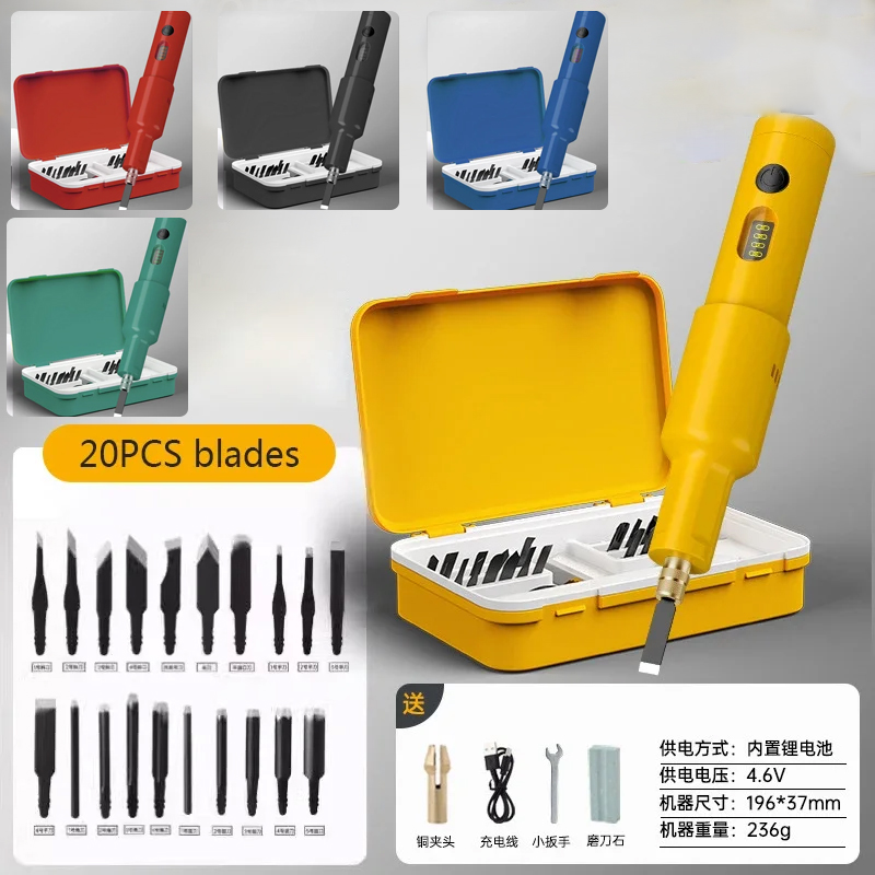 20 Buah Set Mesin Ukir Elektri - Woodworking Class ulasan dan harga