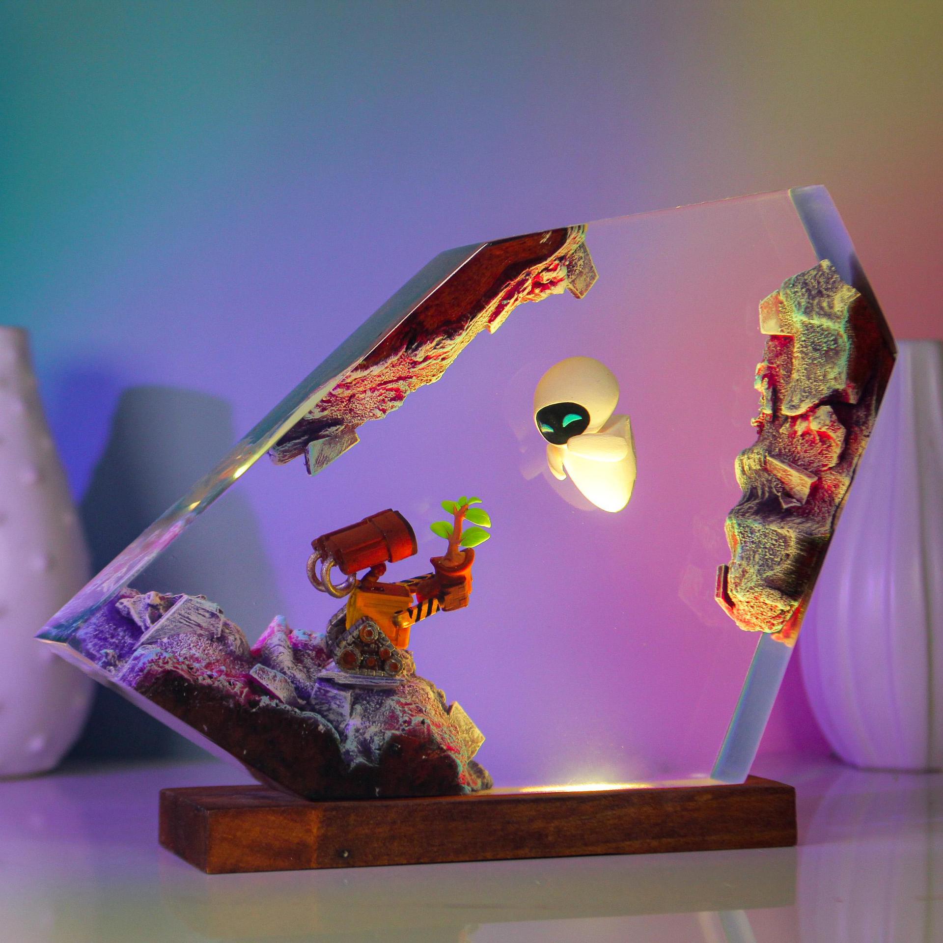 Lampu Malam Resin Epoksi Buata - Woodworking Epoxy ulasan dan harga