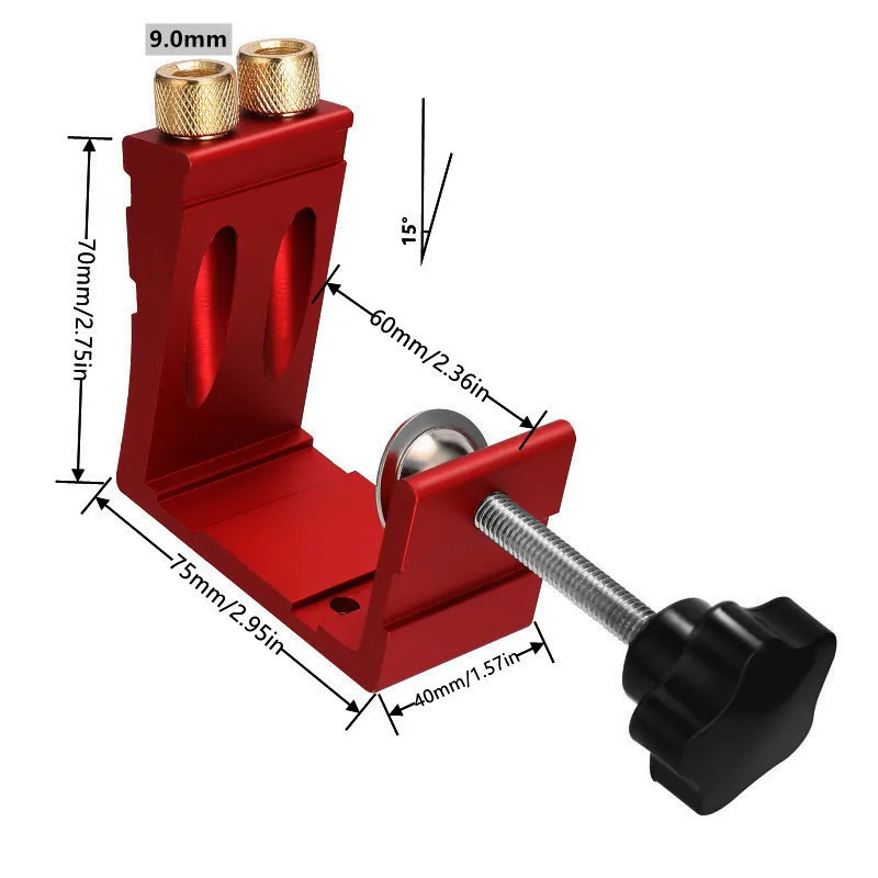 1 Set Jig Lubang Saku untuk Pe - Woodworking Jig ulasan dan harga