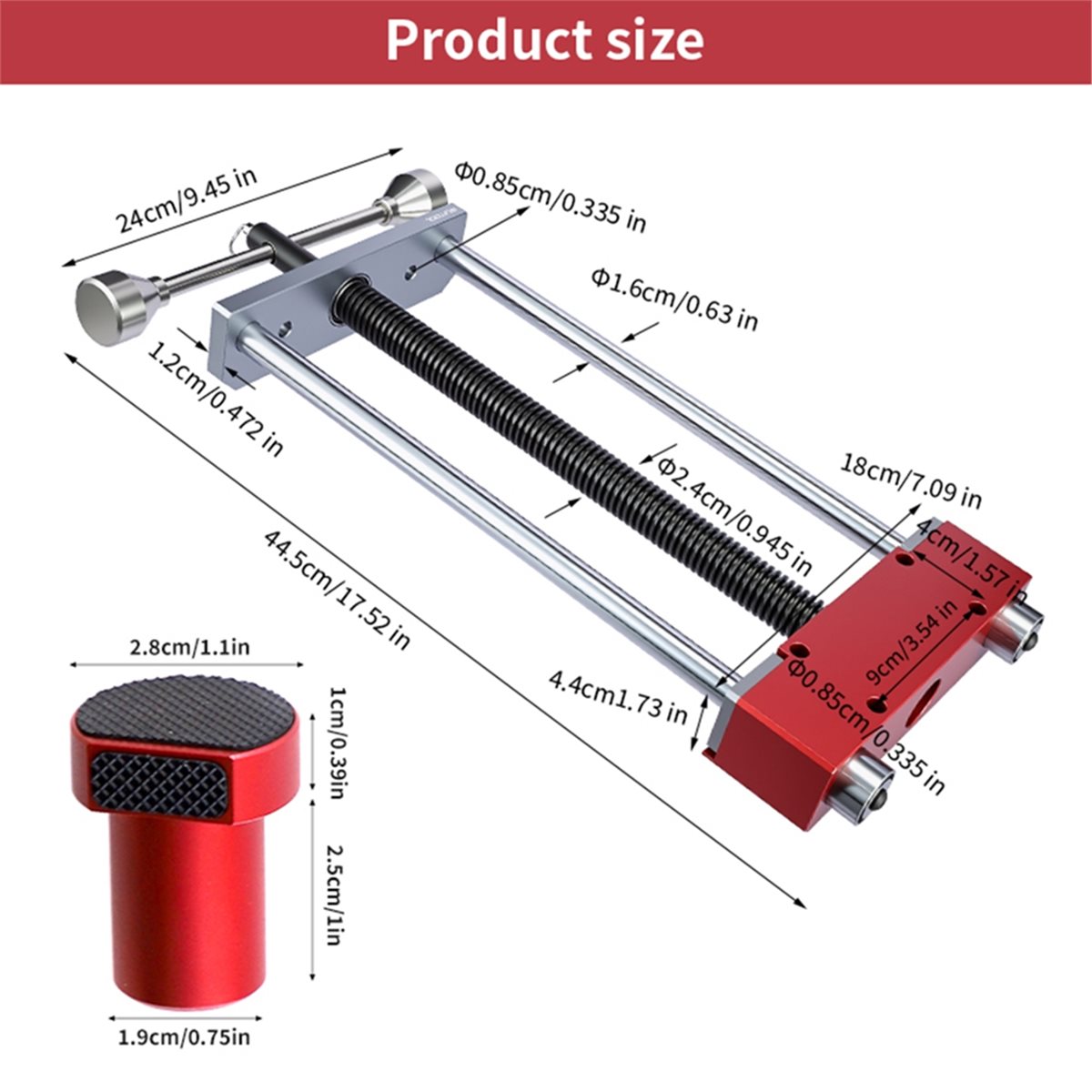 Set Penjepit Meja Kerja DT35BG - Woodworking Front Vise ulasan dan harga