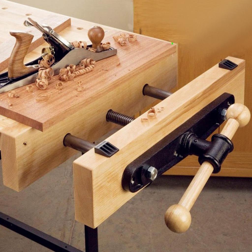 Klem Tukang Kayu Besi Cor Luna - Woodworking Front Vise ulasan dan harga