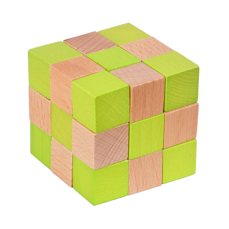 Teka-teki Kubus Ular Kayu Lati - Woodworking Kids Toys ulasan dan harga