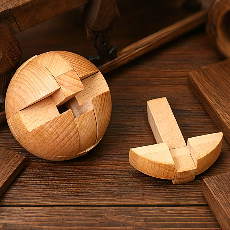 Puzzle Kayu Klasik Bola Ajaib  - Woodworking Kids Toys ulasan dan harga