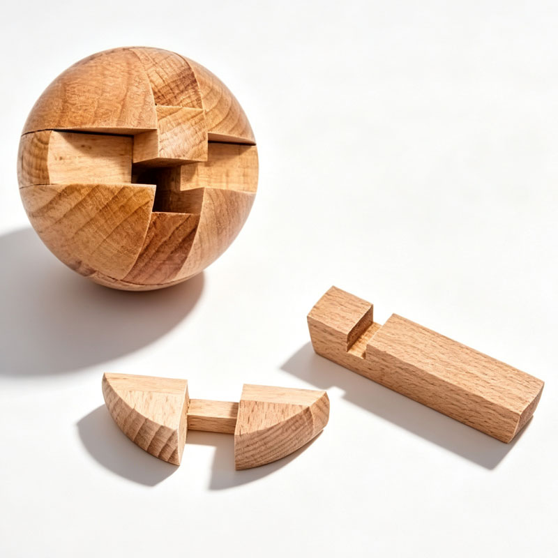Puzzle Kayu Klasik Bola Ajaib  - Woodworking Kids Toys ulasan dan harga
