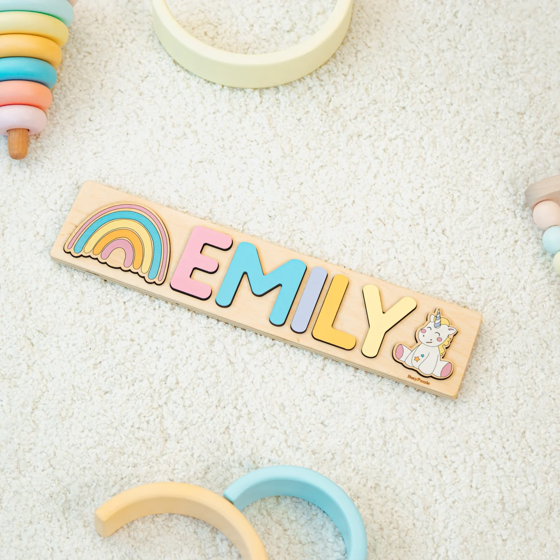 Teka-teki Nama yang Dipersonal - Woodworking Kids Toys ulasan dan harga