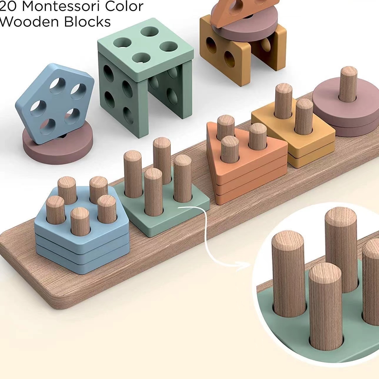 Mainan Montessori Untuk Usia 1 - Woodworking Kids Toys ulasan dan harga