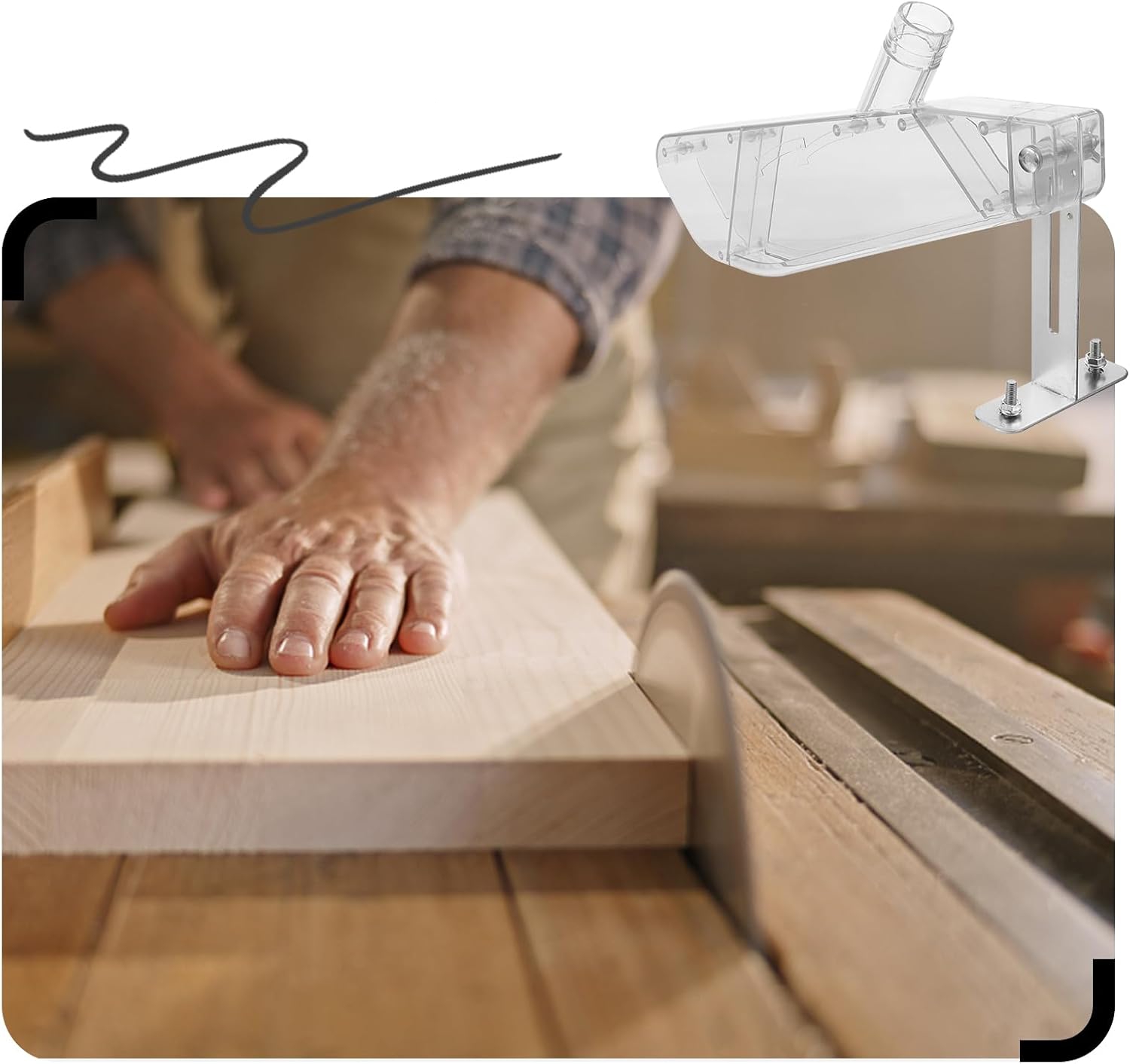 Penutup Pelindung Gergaji Meja - Woodworking Dust Collection ulasan dan harga