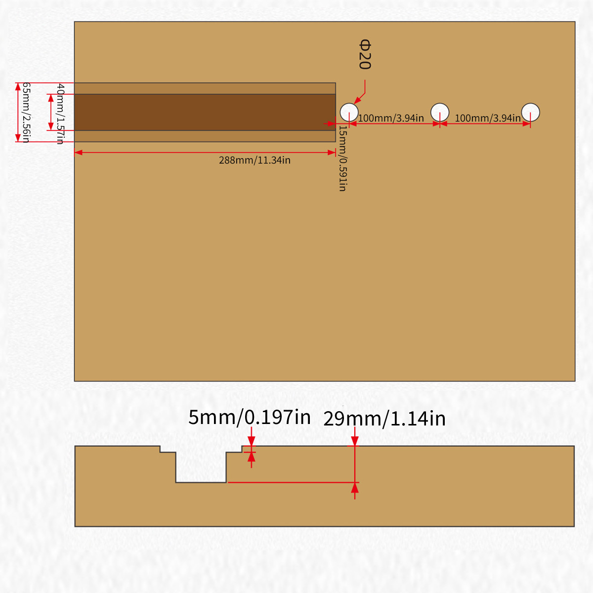 Penjepit Meja Kerja Kayu dari  - Woodworking Front Vise ulasan dan harga